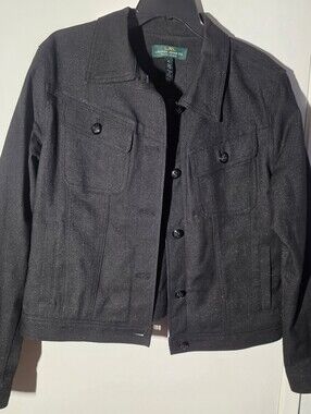 Lauren Ralph Lauren Black Women's Jean Jacket